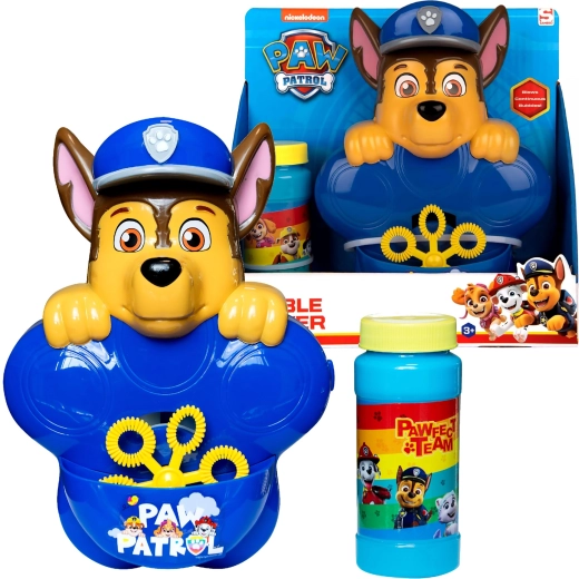 Máquina de burbujas con líquido PAW PATROL Chase, 100 ml