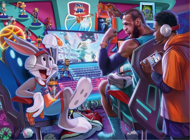 Puzzle Ravensburger Space Jam Gamestation de 300 piezas