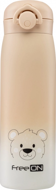 Termo de acero inoxidable FreeON beige 480 ml