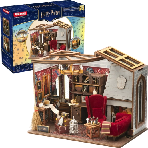 Puremind Harry Potter puzzle de madera 3D – sala común de Gryffindor