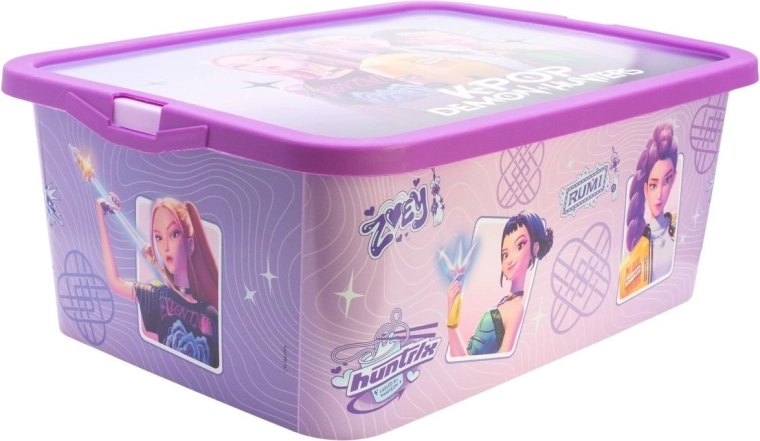 Caja de almacenamiento STOR 13 l K-Pop: Cazadora de demonios morada