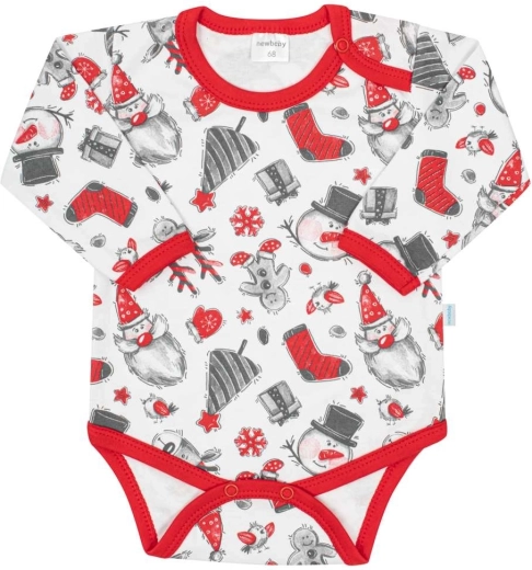 Body para bebé de manga larga new baby christmas