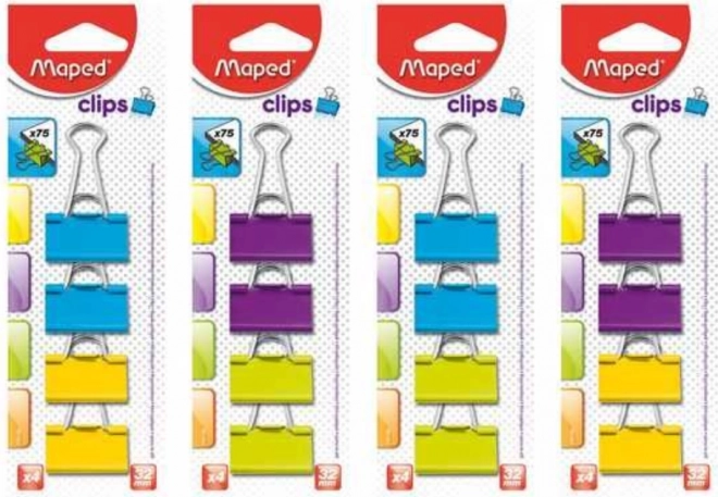 Clips sujetapapeles Maped 4 uds