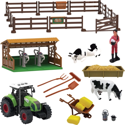 Set de juego de granja con luces y sonidos, 43 piezas