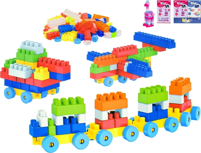 Set de construcción de vehículos de 100 piezas para niños a partir de 3 años