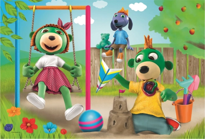 Puzle Treflíci: Diversión en el Jardín 100 Piezas