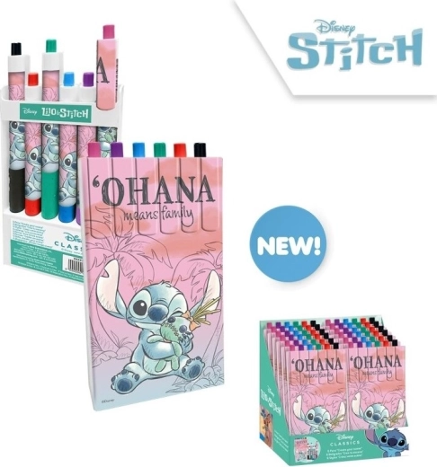 set de 6 bolígrafos Stitch