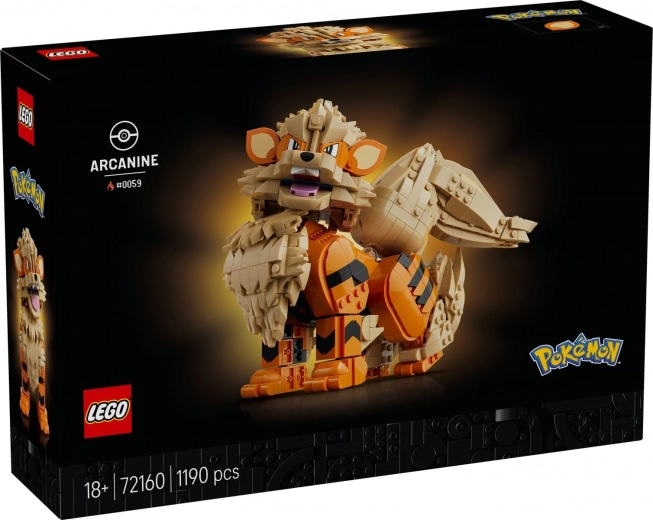 Set de construcción LEGO Pokémon Arcanine para adultos