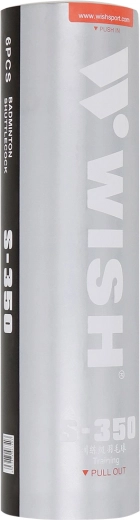 Volantes de bádminton de PVC WISH S-350, 6 uds.