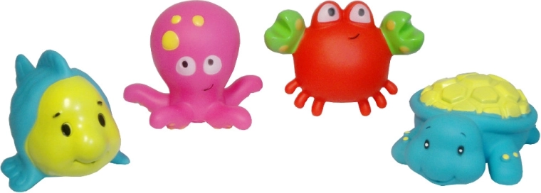 Animalitos chirriantes para el baño para niños pequeños