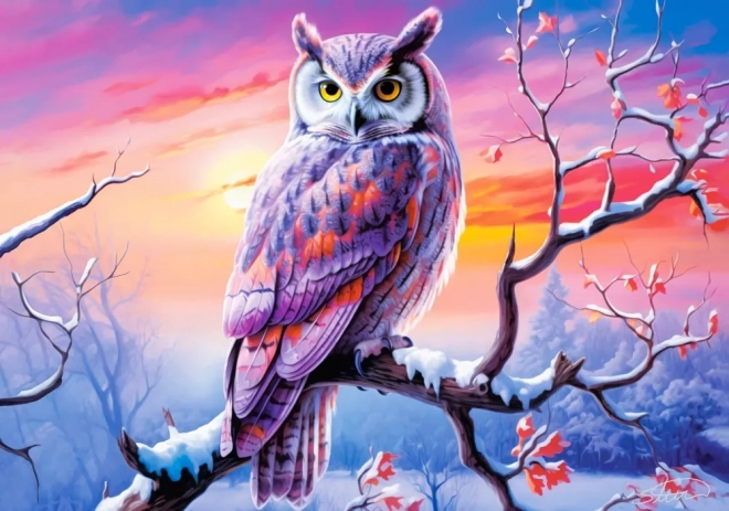 Puzzle de 500 piezas – velada perfecta de búhos