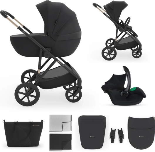 Kinderkraft Prime 3 cochecito combinado 3 en 1 venezian black