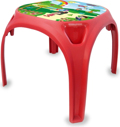 Mesa infantil Jamara Fun con números XL roja