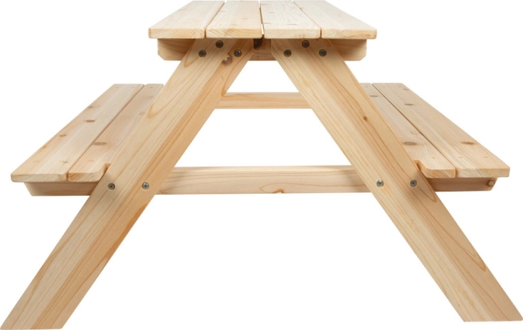 Construcción en A estable de madera maciza