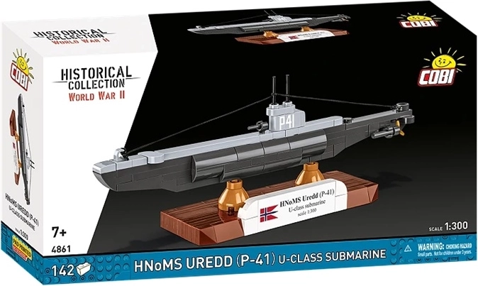 COBI historical collection wwii submarino HNoMS Uredd (P-41) clase U en escala 1:300