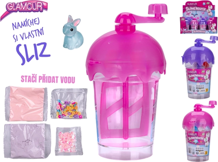 Glamour set para hacer slime con accesorios