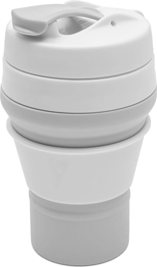 Vaso plegable de silicona 350 ml 2 en 1 New Baby – gris