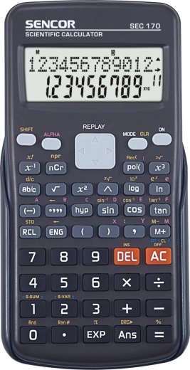 Calculadora científica SEC con 240 funciones y pantalla LCD