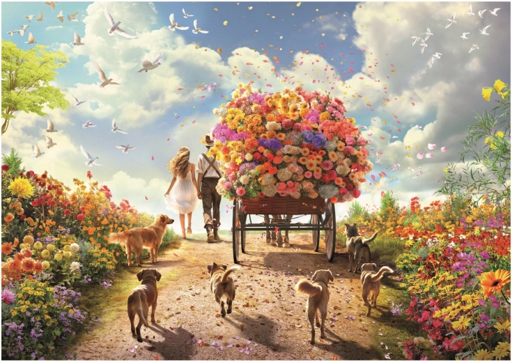 Educa puzzle Reparto de flores 1000 piezas