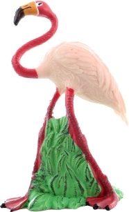 Figura de flamenco de plástico