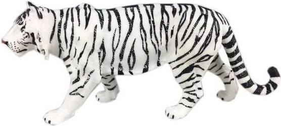 Figura de tigre blanco indio de 16 cm