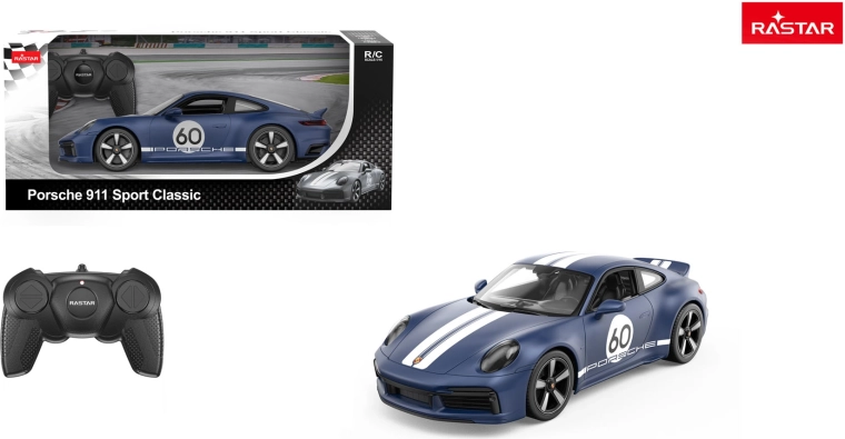 Coche teledirigido Rastar Porsche 911 Sport Classic 1:16 azul