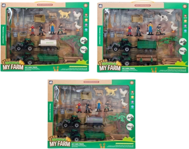Set de granja – tractor, figuras y animales
