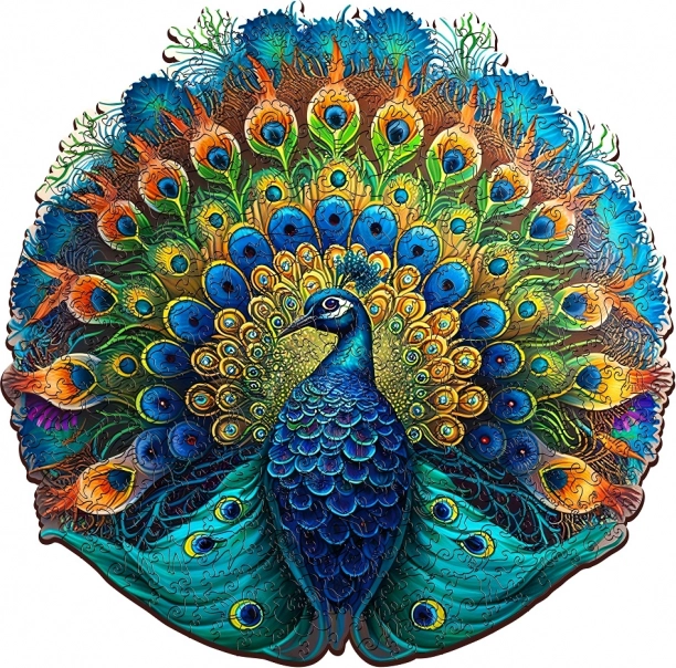 Puzzle de madera Pavo de EscapeWelt (200 piezas)