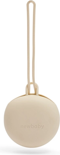 Estuche de silicona para chupete NEW BABY beige