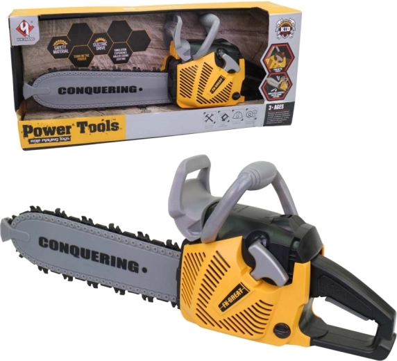 Motosierra infantil a pilas con luz y sonido 42 cm