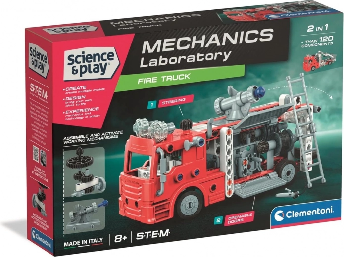 Laboratorio mecánico – camión de bomberos CLEMENTONI Science & Play