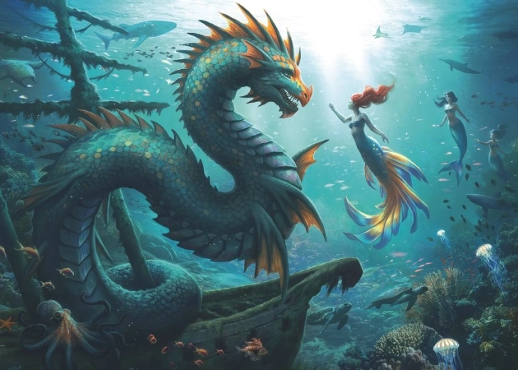 Puzzle Ravensburger Misterios de los monstruos marinos 1000 piezas