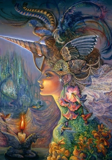 Puzzle Grafika Mi Lady Unicorn 1000 piezas