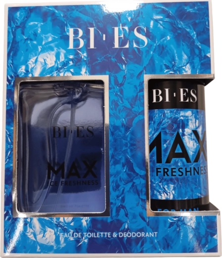 Set de regalo para hombre BI-ES Max Ice Freshness – eau de toilette 100 ml + desodorante 150 ml