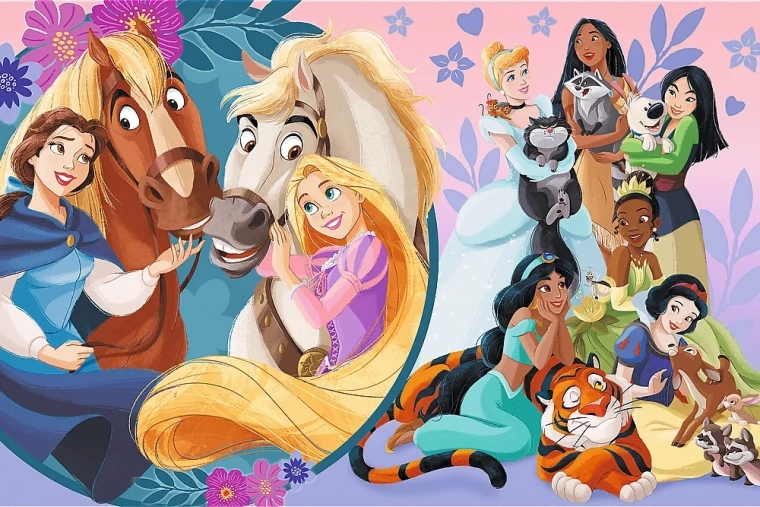 Puzzle Disney Princesas Sonrisa de amistad MAXI 24 piezas