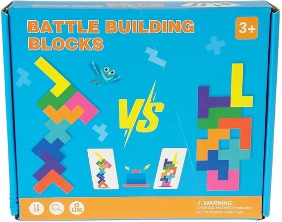 Juego de lógica de madera con campana