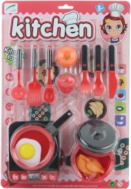 Juego de vajilla de plástico para niños