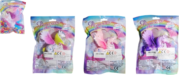 Unicornio de plástico con peine - 1 pieza