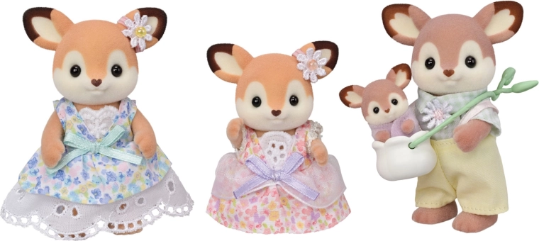 Familia de ciervos Sylvanian Families – set de 4 figuras