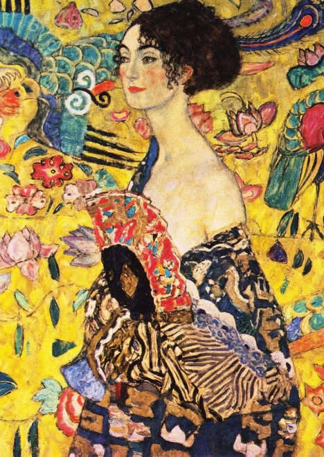 Puzzle ENJOY Dama con abanico de Gustav Klimt 1000 piezas