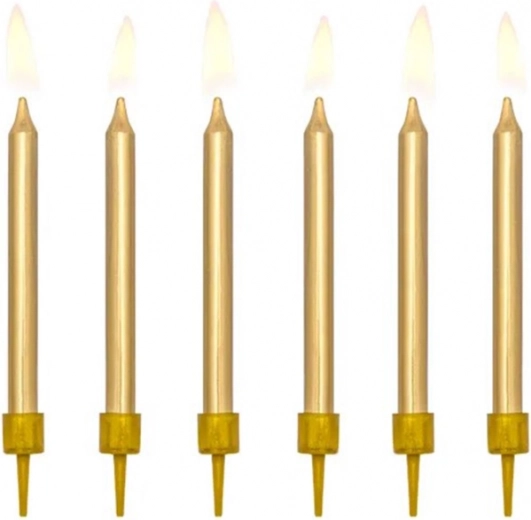 Velas doradas para tarta