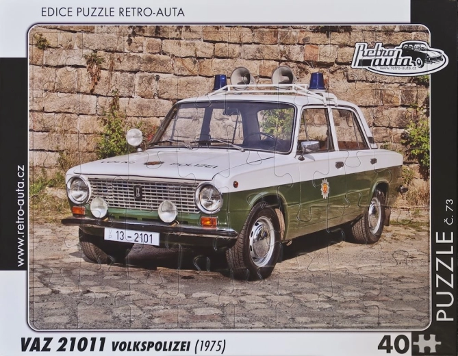 Puzzle RETRO-COCHES VAZ 21011 Volkspolizei 40 piezas