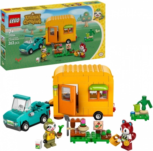 LEGO® Animal Crossing™ 77054 Leif, caravana y tienda de jardinería