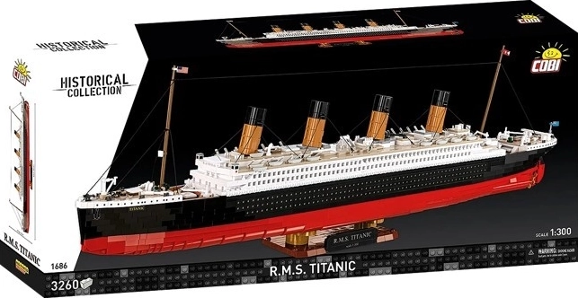 Set de construcción R.M.S TITANIC – modelo detallado de barco 1:300, 3260 piezas