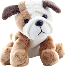Bulldog de peluche 15 cm
