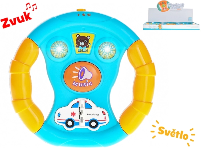 Volante interactivo infantil con luces y sonidos 13,5 cm