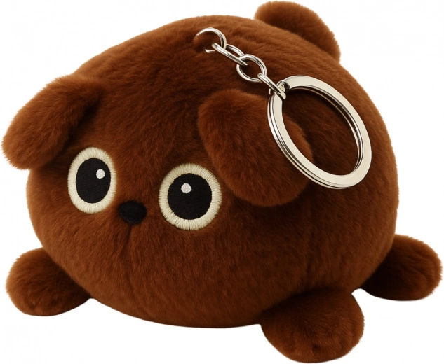 Llavero de peluche osito marrón 9 cm