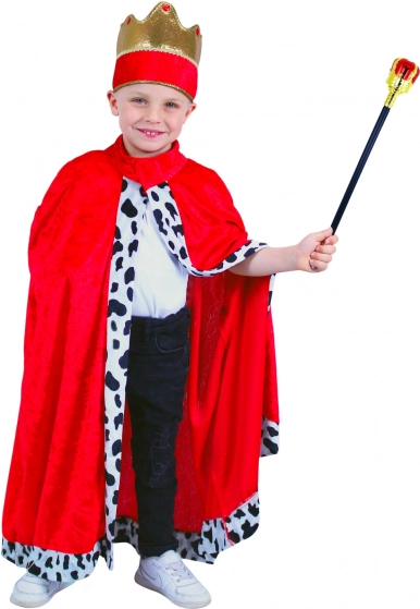 Capa real infantil con corona