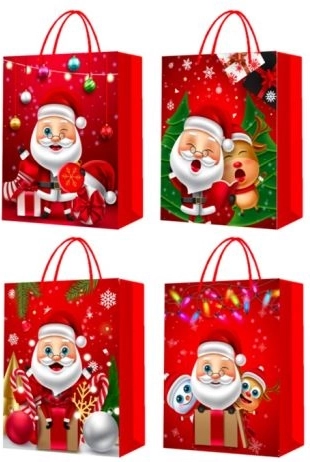 Bolsa de regalo navideña de tamaño M