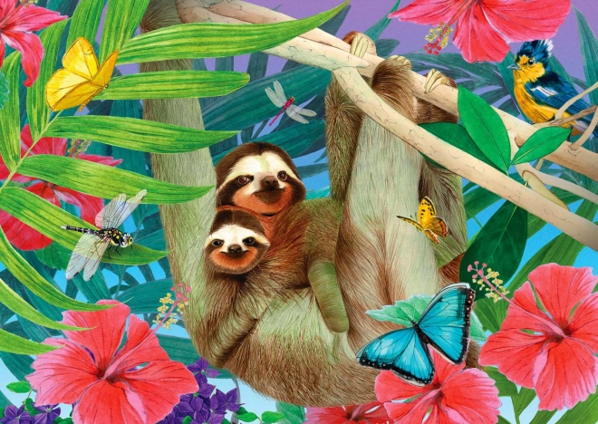 Puzzle Enjoy Perezosos dulces 1000 piezas